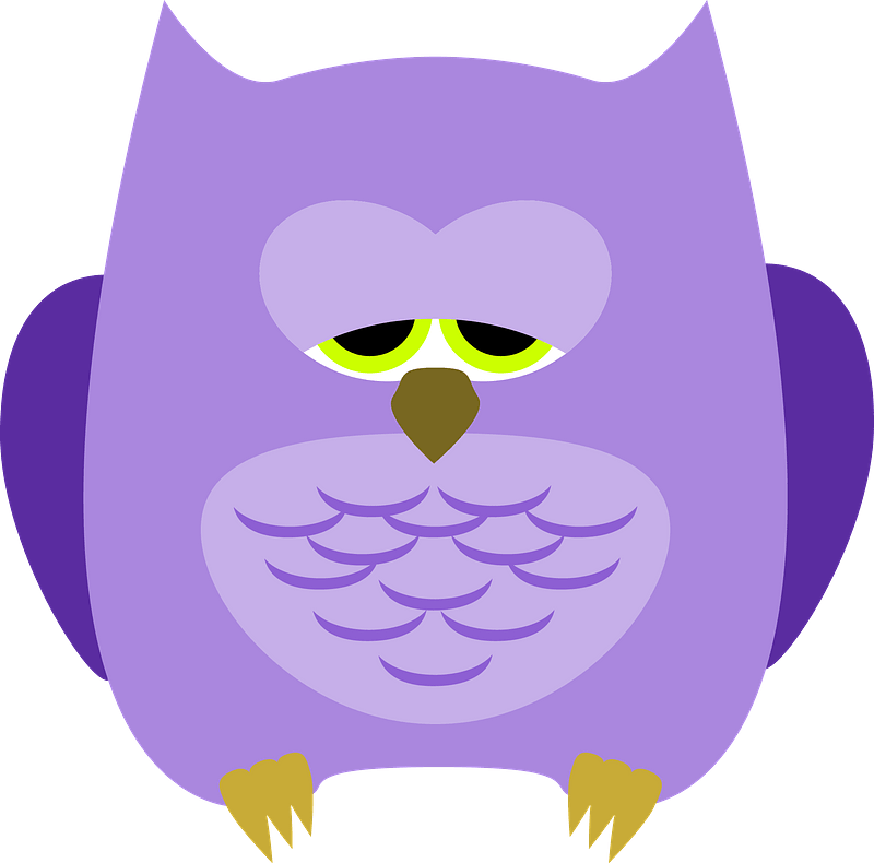 Purple Cartoon Owl Clipart - کارتونی عکس های فانتزی - Png Download (800x790), Png Download