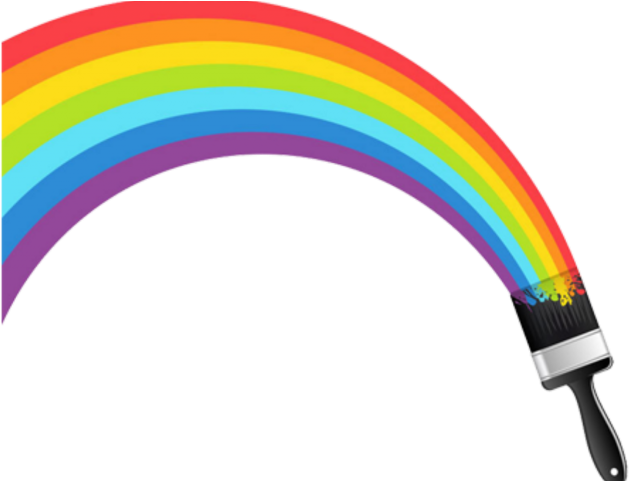Download Rainbow Paint Brush Clipart (#5562334) - PinClipart