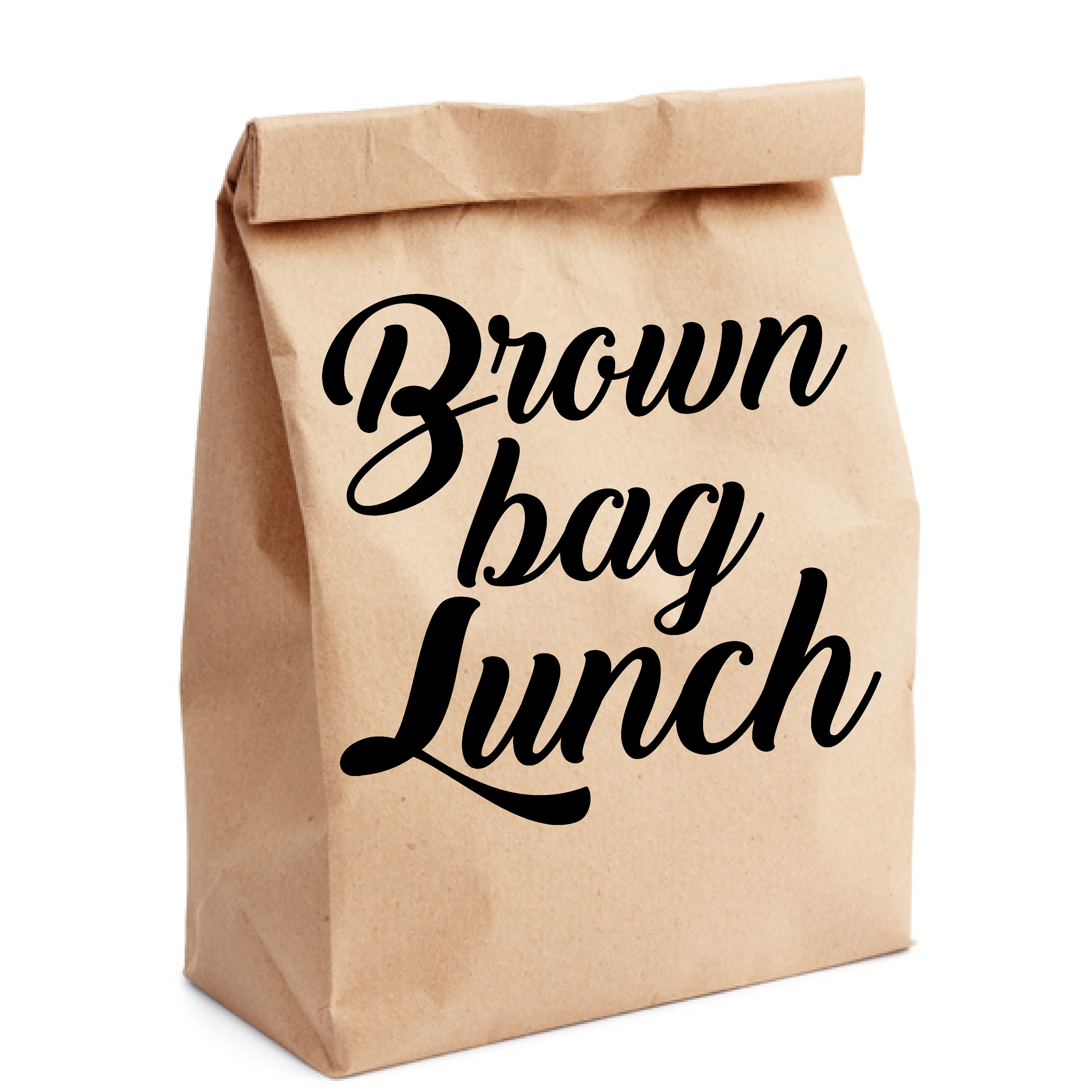Brown Bag Lunch Images Free Clipart (4861x4861), Png Download