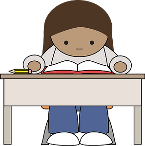 Student Studying Clipart Png Transparent Png (297x300), Png Download