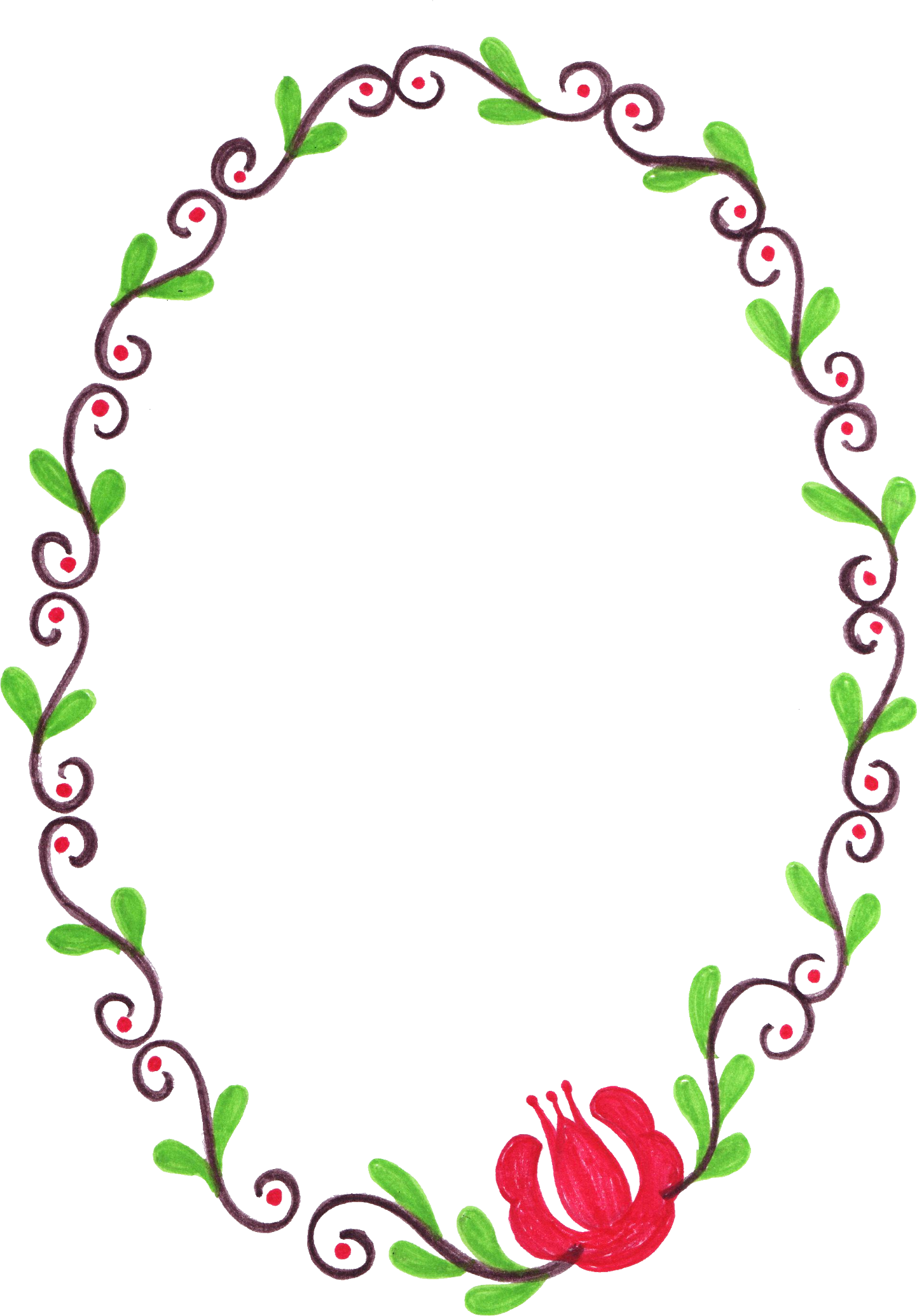 Flower Frame Png Flower Oval Transparent Frame Clipart Full Size Clipart 5562624 Pinclipart