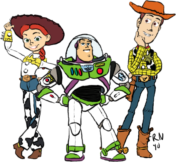 Toy Story Clipart Woody Drawing - Toy Story Woody Drawing - Png Download (599x553), Png Download