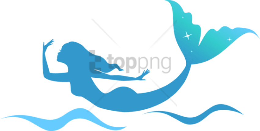 Free Png Mermaid Png Image With Transparent Background - Mermaid Tail Clipart (850x430), Png Download