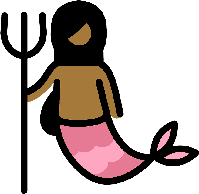 Mermaid Emoji Clipart - Mermaid - Png Download (800x800), Png Download