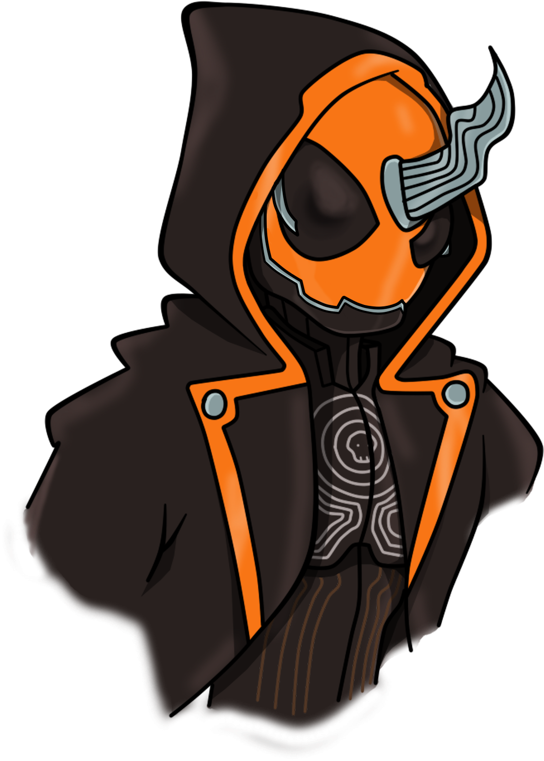 Ghost Rider Clipart Mini - Easy Ghost Rider Drawing - Png Download (1095x1530), Png Download