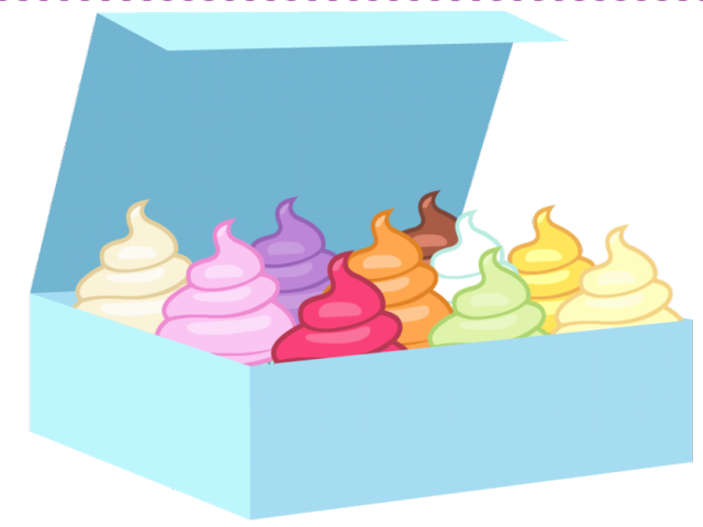 Transparent Cupcakes Clipart - Box Of Cupcakes Clipart - Png Download (640x480), Png Download