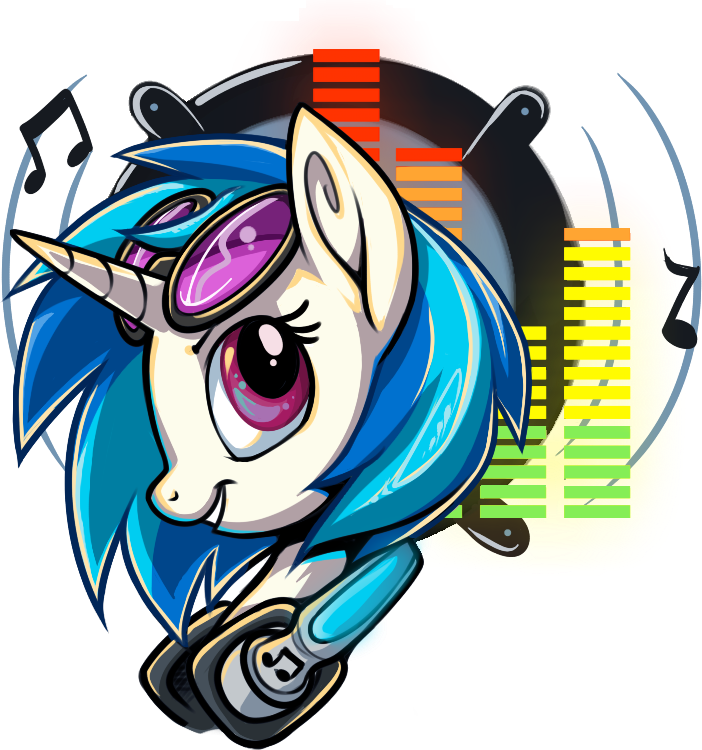 Click A Link - Vinyl Scratch Dj Pon 3 Clipart (702x750), Png Download