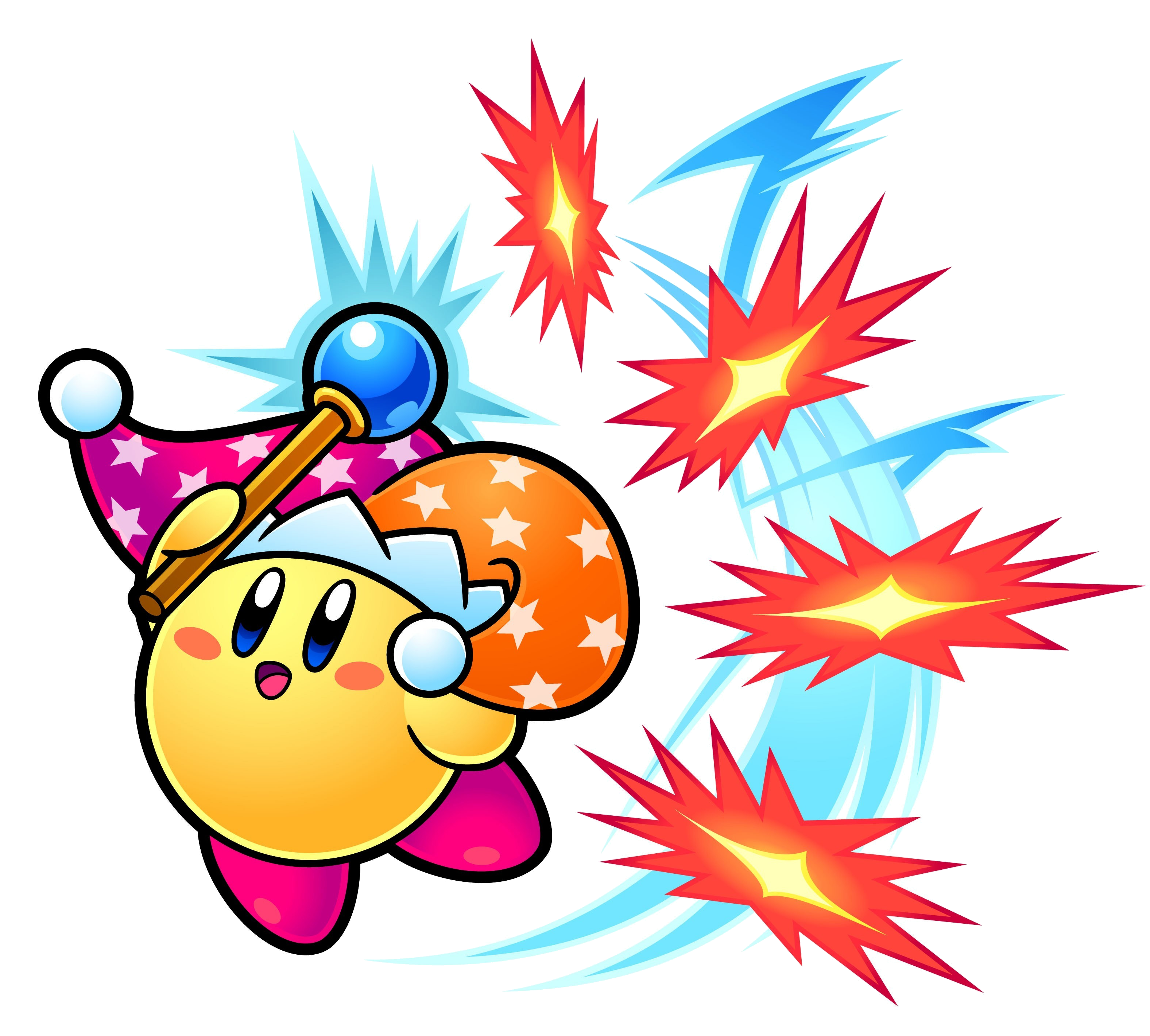 Beam Kirby Super Star Ultra Clipart (3214x2840), Png Download