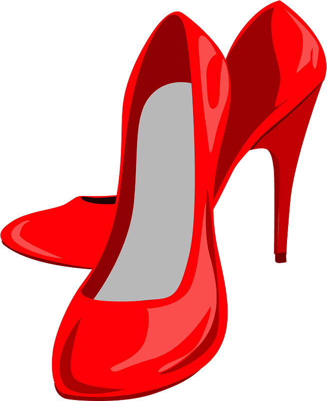 High Heels Shoes Clipart - Red High Heels Clipart - Png Download (654x800), Png Download