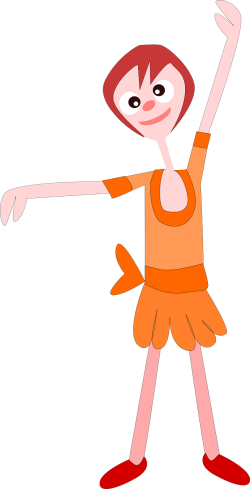 Ballet Girl Dancing - Niña Bailando Png Clipart (500x978), Png Download