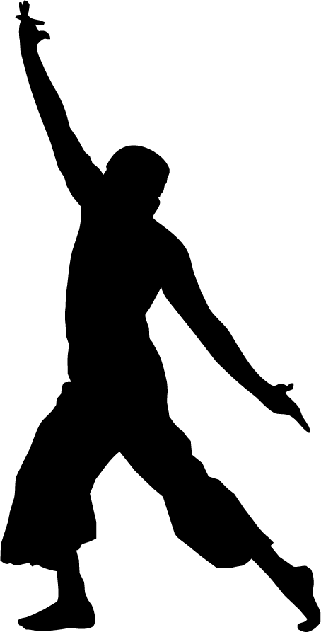 Silhouette Clipart (454x893), Png Download