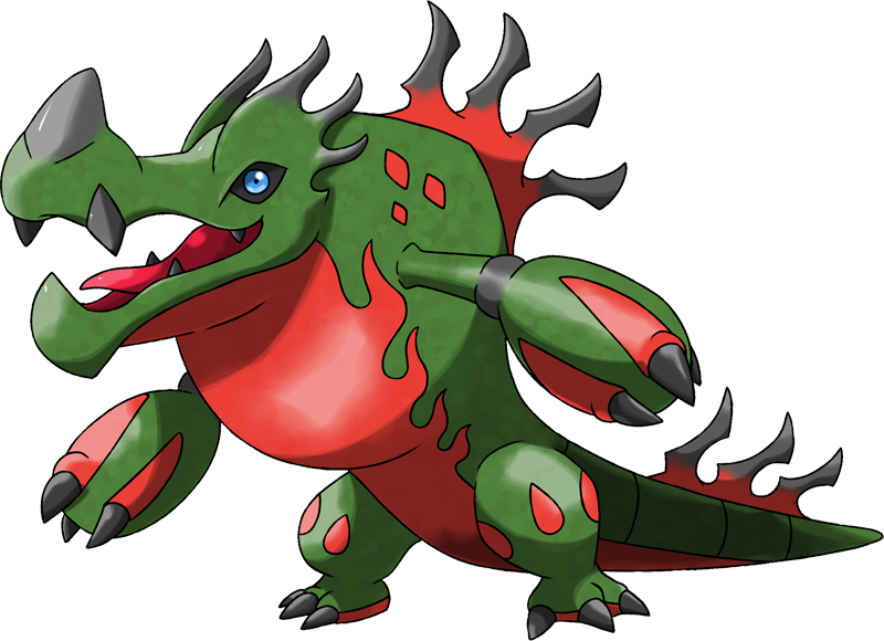 Swamp Clipart Crocodile Swamp - Pokémon Pyrodile - Png Download (800x580), Png Download