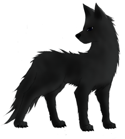 Black Wolf Drawing Easy Clipart (700x525), Png Download