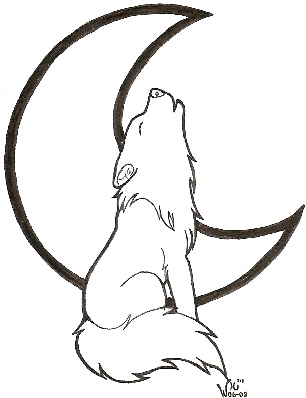 Line Art Wolf Head - Wolf Coloring Pages Easy Clipart (602x783), Png Download