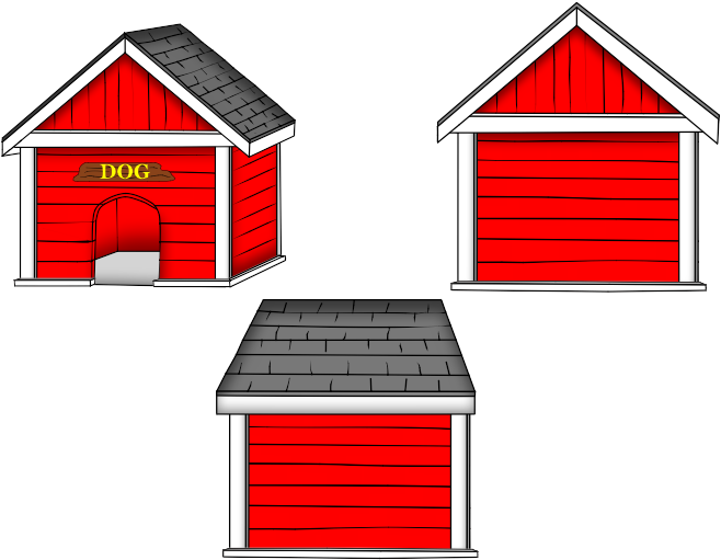 Clipart Dog"s Houses , Png Download - Red Dog House Clipart Transparent Png (658x511), Png Download