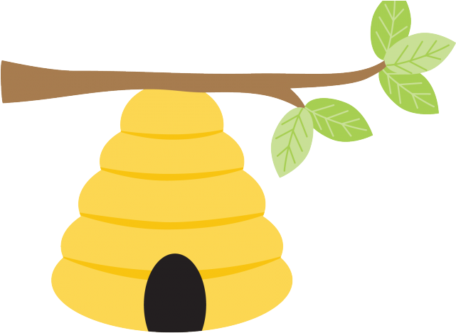 Beehive Tags Cliparts - Bee Hive Clipart Png Transparent Png (640x480), Png Download