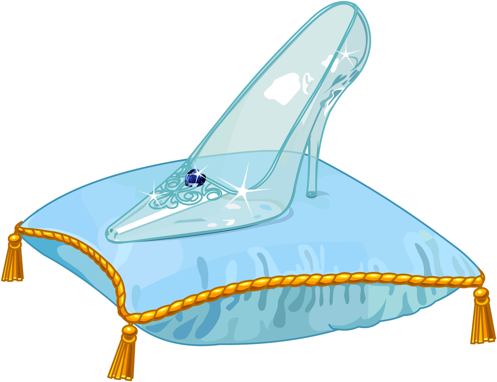 Cinderella Glass Slipper Clipart - Png Download (1662x1330), Png Download