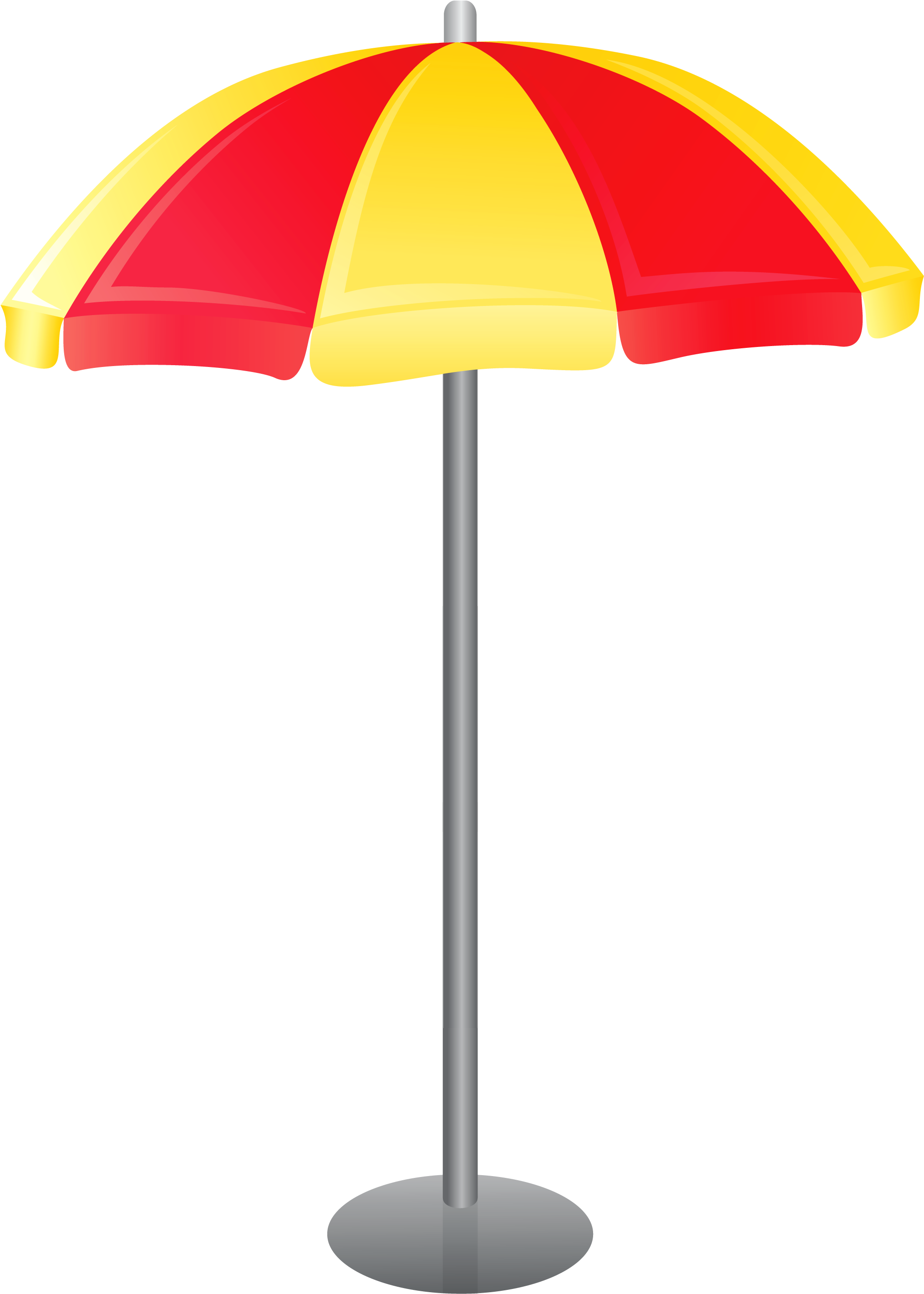 Beach Umbrella Png Vector Clipart - Beach Umbrella Png Vector Transparent Png (2030x2842), Png Download