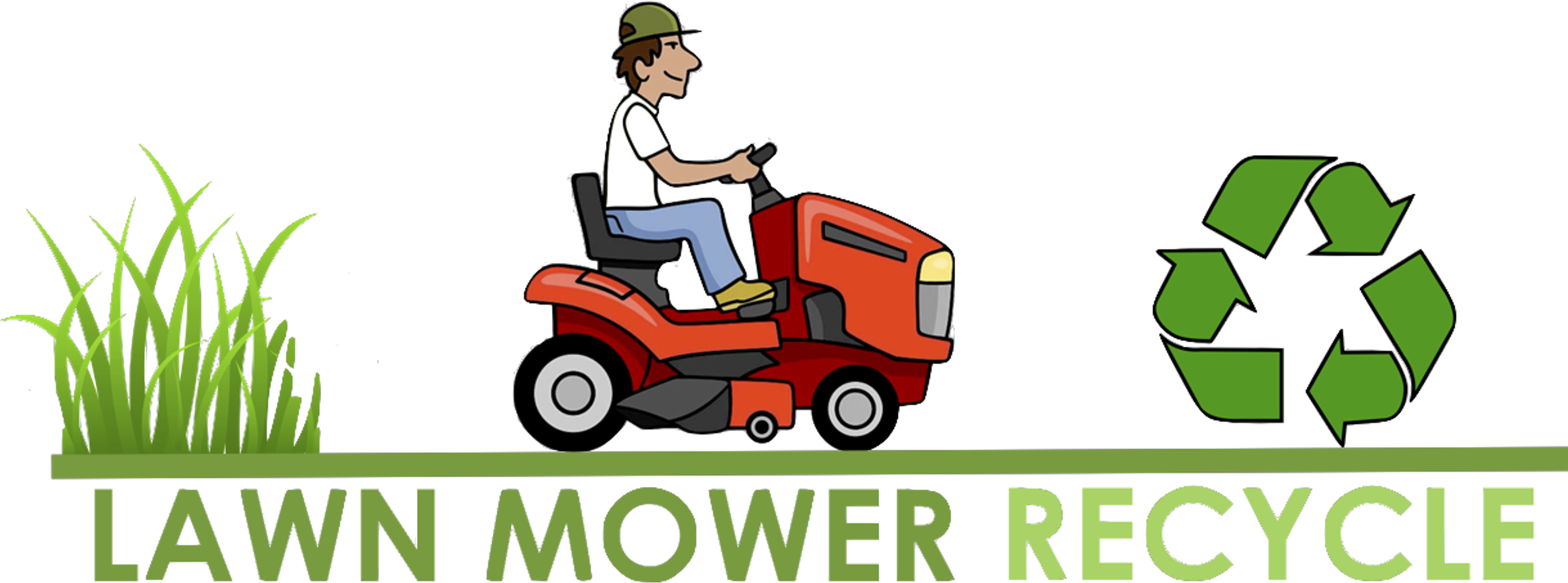Riding Lawn Mower Recycling Clipart (4500x2056), Png Download
