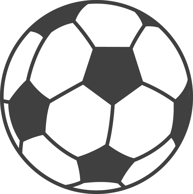 Gate Clipart Soccer - Soccer Ball Silhouette Png Transparent Png (799x800), Png Download