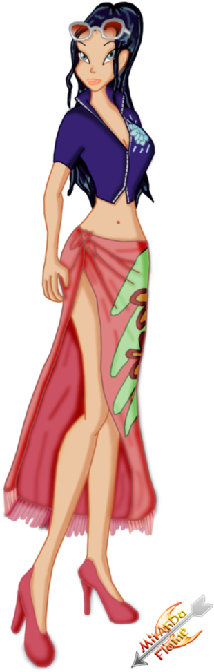 Pin-up Girl Character Figurine Cartoon Fiction - Illustration Clipart (800x1000), Png Download