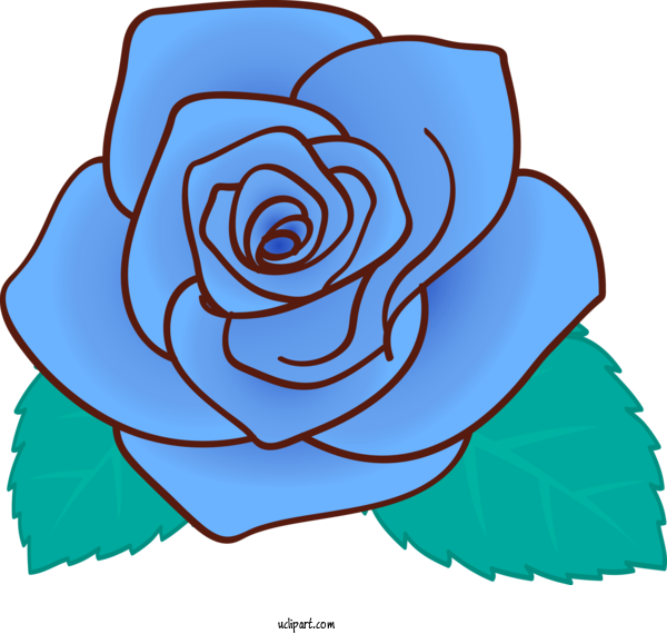 Transparent Flowers Rose Blue Rose Blue For Rose For - Blue Rose Clipart - Png Download (600x570), Png Download