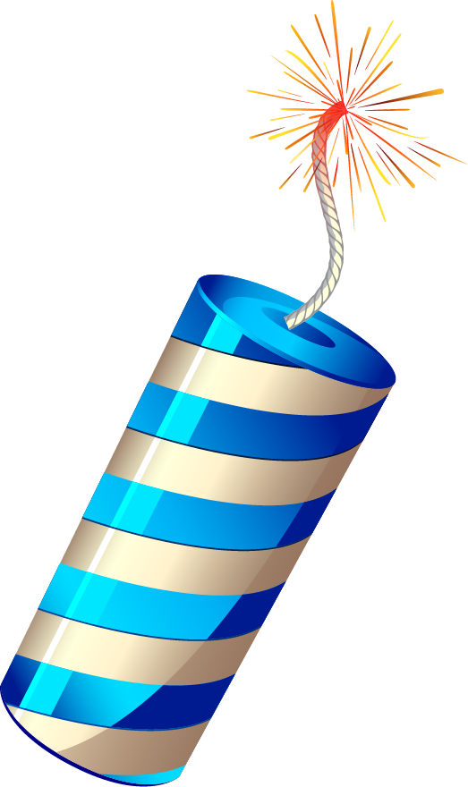 Fireworks Clipart (523x880), Png Download