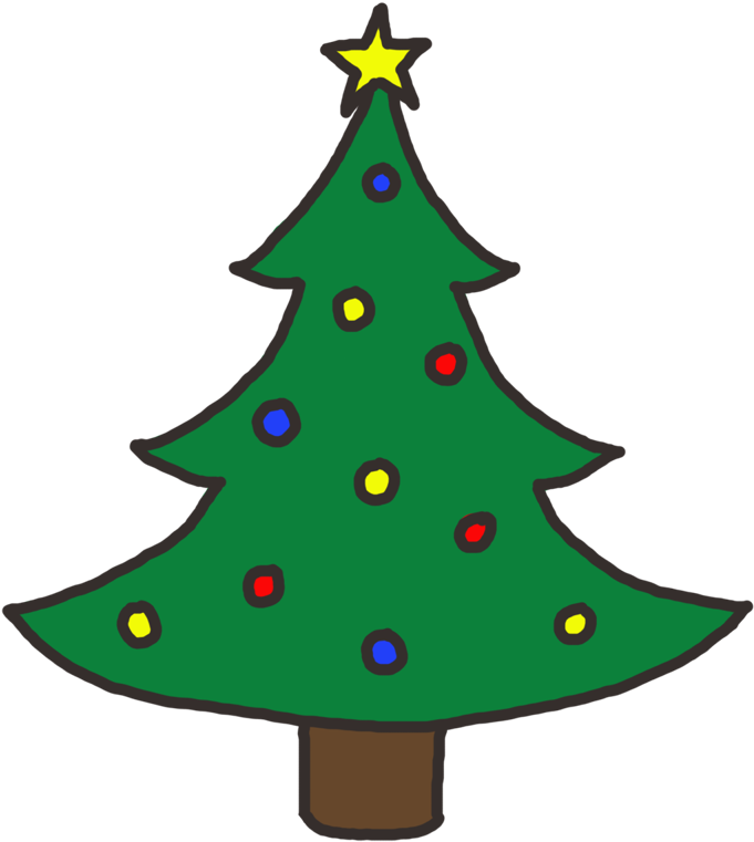 Clipart Christmas Tree - Png Download (800x800), Png Download