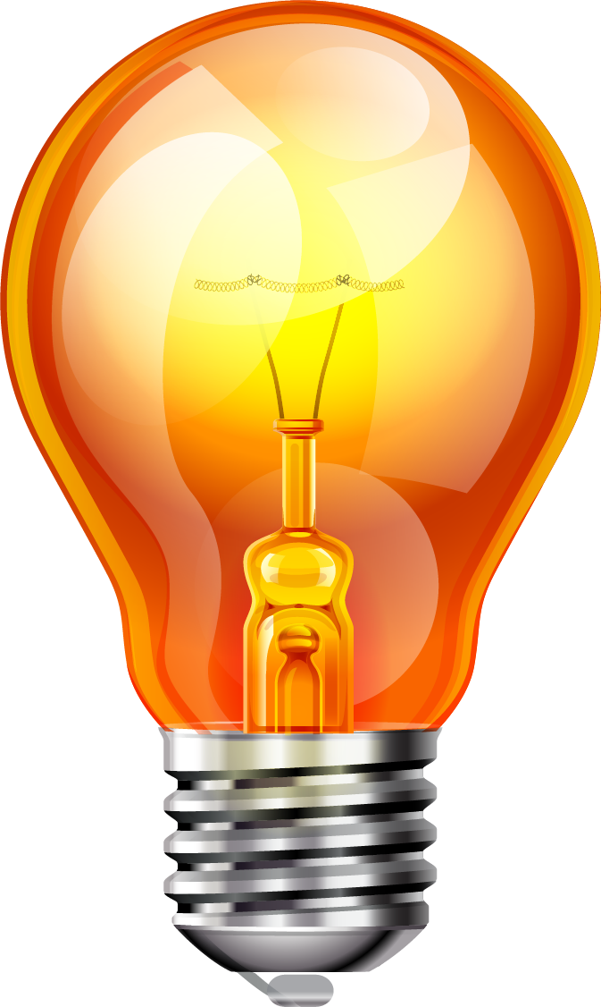 Incandescent Light Bulb Clipart (673x1126), Png Download