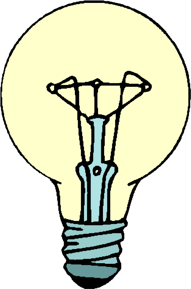 Onlinelabels Clip Art - Light Bulb Clipart - Png Download (667x1000), Png Download