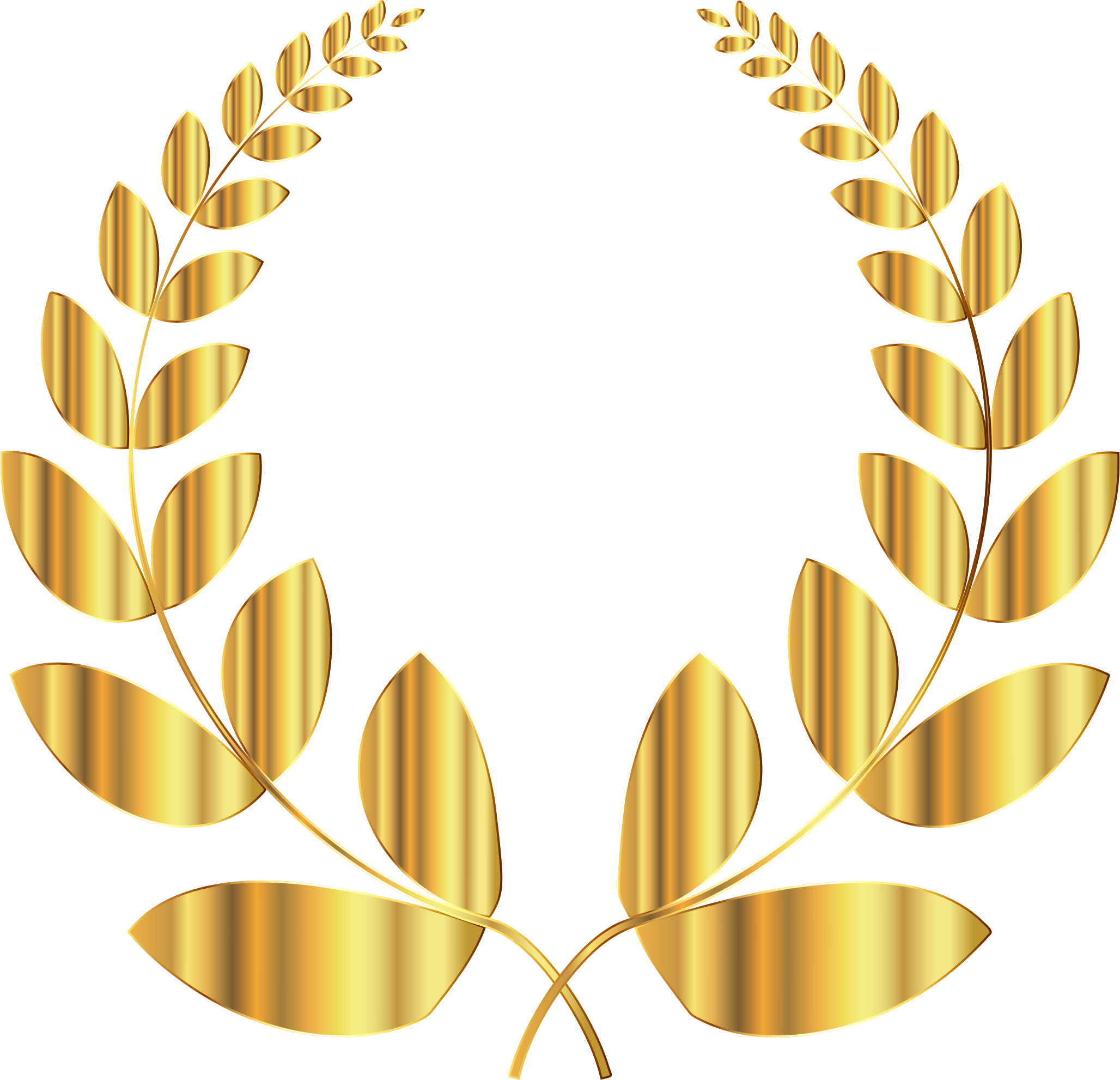 Gold Laurel No Background - Laurel Wreath Greece Gold Clipart (2056x1982), Png Download