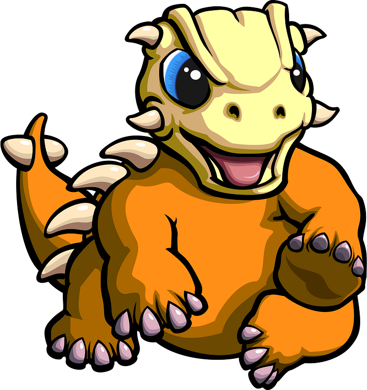 Ankylosaurus 03 Clipart - Dinosaur - Png Download (754x800), Png Download