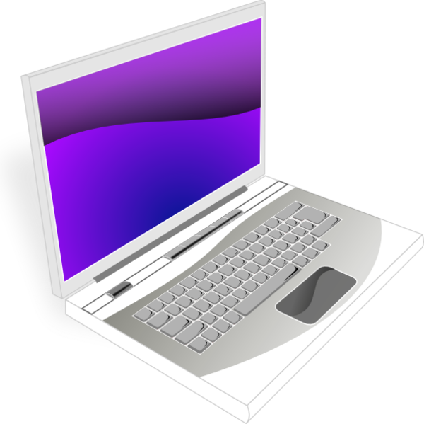 Transparent Clipart Of Laptop - Laptop Cartoon Hd - Png Download (600x599), Png Download