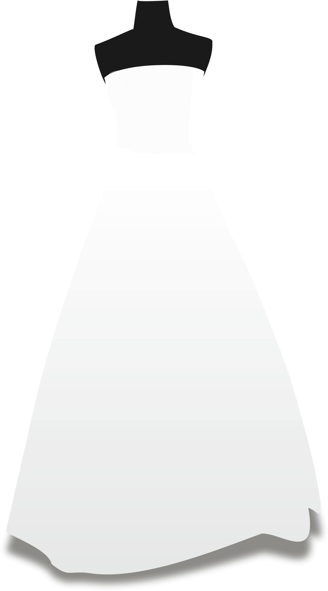 Friends Dress Alike Clipart - Transparent Wedding Dress Clipart - Png Download (1347x2400), Png Download