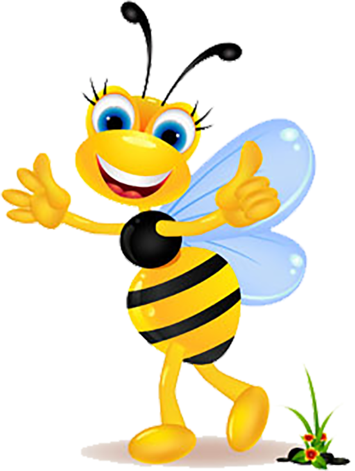 Clipart Bee Insect - Cartoon Cute Cartoon Bee Clipart Png Transparent Png (1000x1061), Png Download