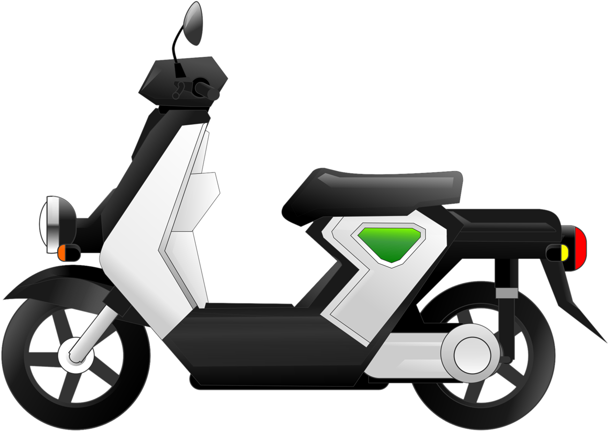Free To Use Public Domain Scooter Clip Art - Scooter - Png Download (1400x982), Png Download
