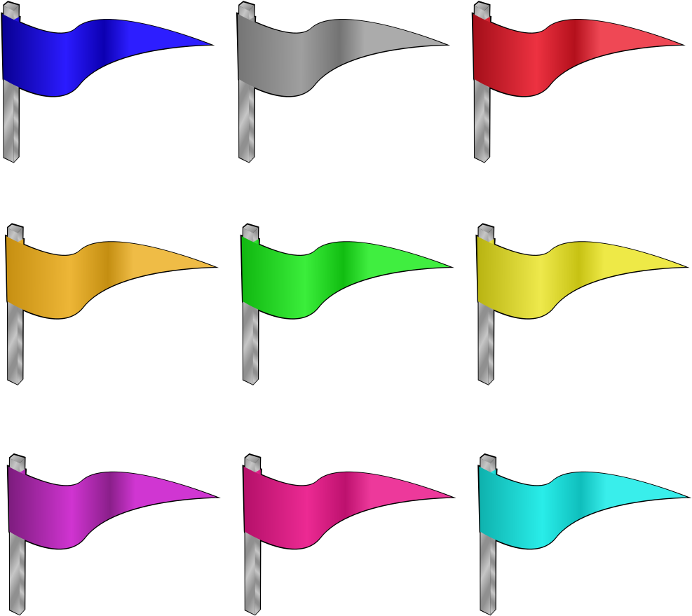 Different Colored Flags Svg Clip Arts - Flag In Different Colors - Png Download (1024x1024), Png Download