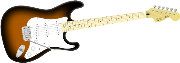 Electric Guitar Image - Transparent Background Guitar Png Vector Clipart (600x600), Png Download