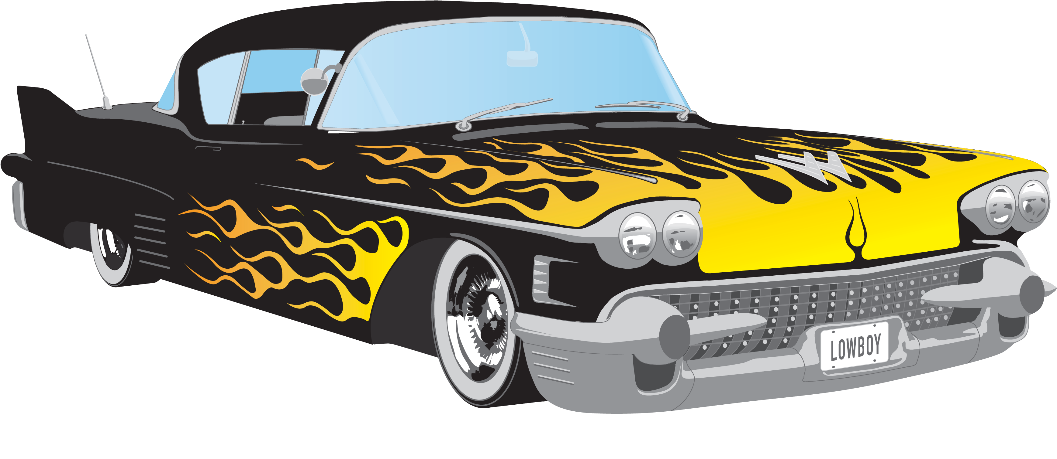 Flash Clipart Classic - Antique Car - Png Download (3500x3500), Png Download