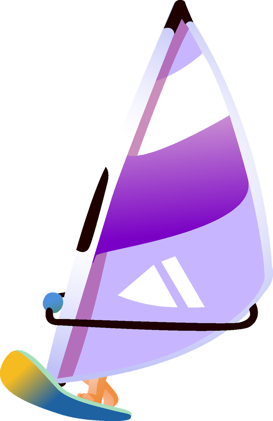 Виндсерфинг Png Clipart (900x1384), Png Download