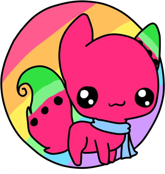 Watermelon Clipart Circle - Kawaii Watermelon Kitty - Png Download (694x733), Png Download