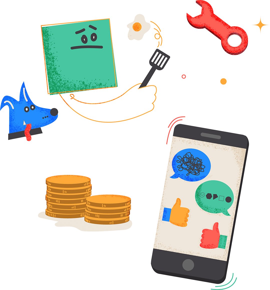 A Global Way To Pay Illustration Clipart (1079x1159), Png Download