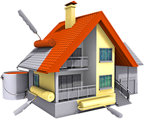 And Art House Services Design Painter Interior Clipart - Malowanie - Png Download (662x500), Png Download