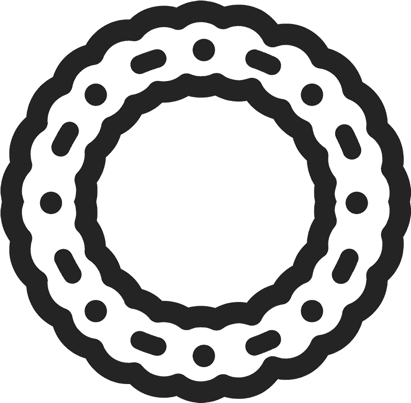 Christmas Wreath Icon Png Clipart (800x800), Png Download