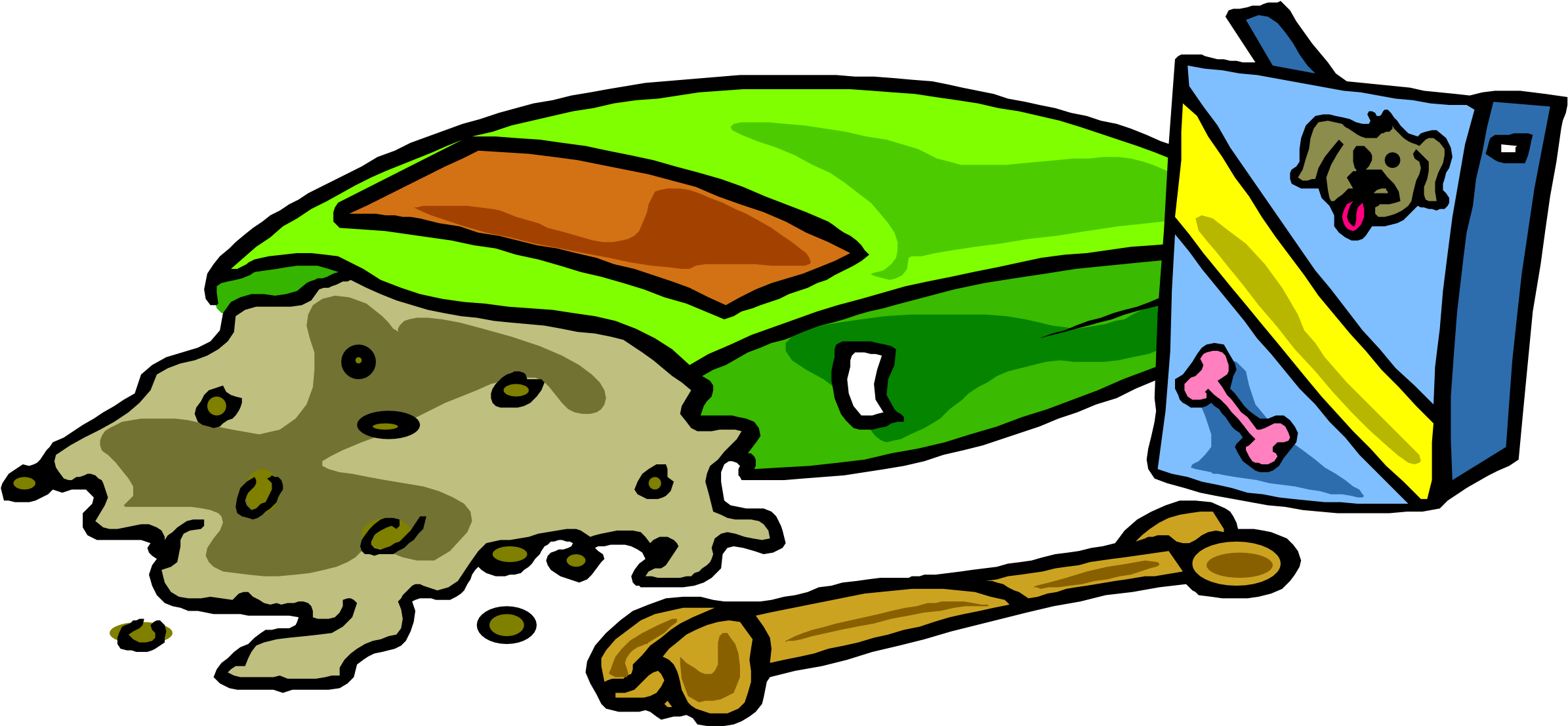 Toy Clipart Food - Animal Food Clipart - Png Download (2400x1120), Png Download