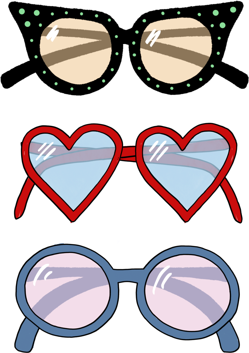 Clipart Sunglasses Watercolor Elton John Background Sunglasses Png Download Full Size Clipart 5569540 Pinclipart