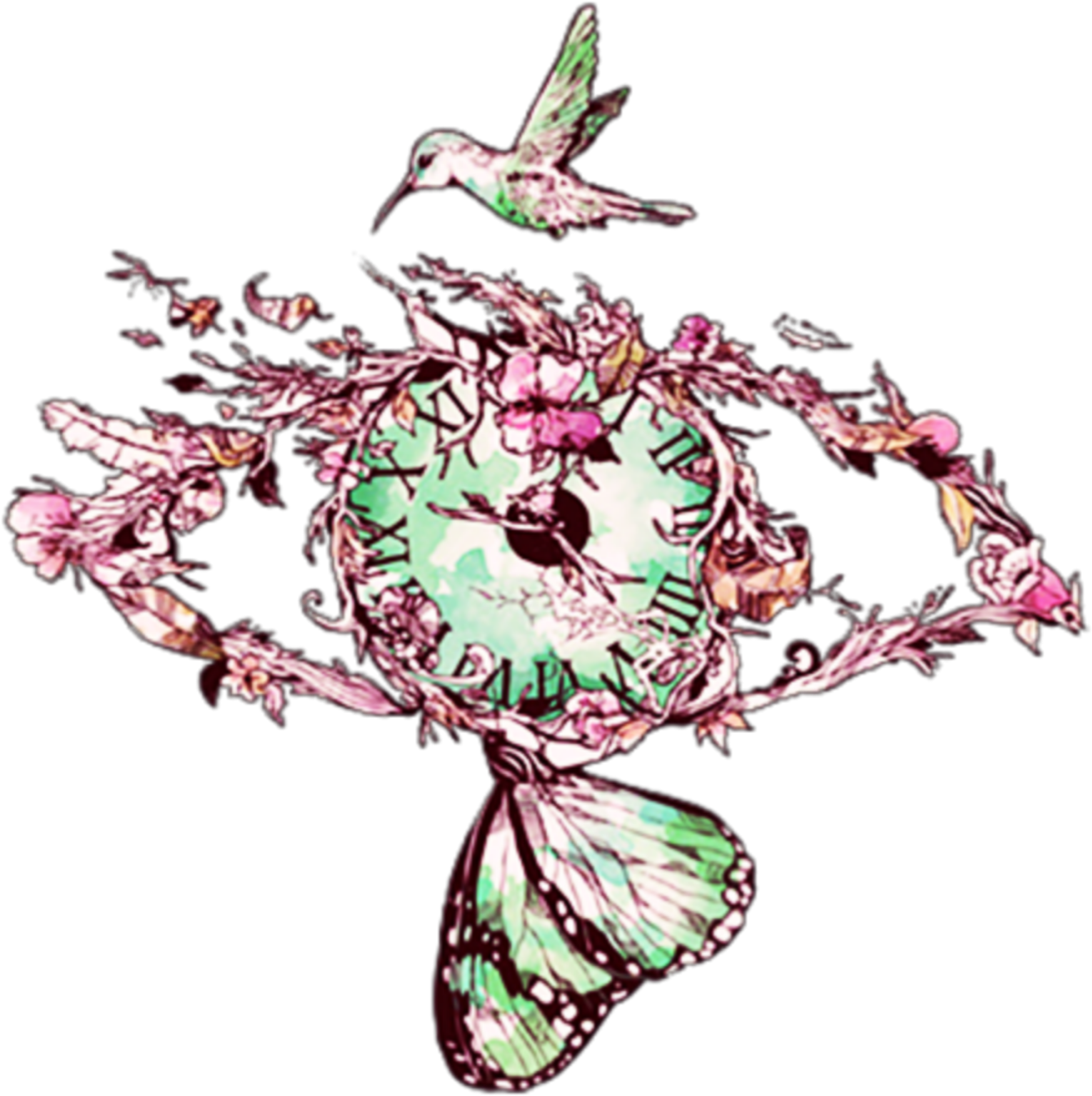 #watercolor #clipart #clock - Norman Duenas Art - Png Download (1773x1773), Png Download