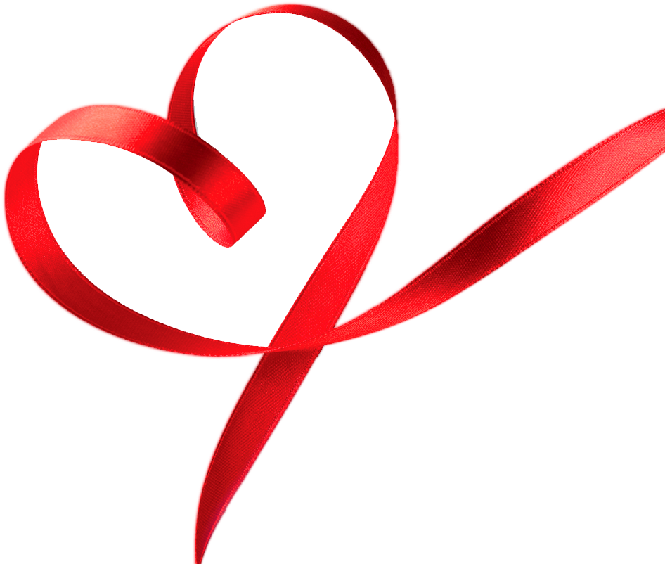 Heart Ribbon Clipart - Heart Ribbon Png Transparent Png (1011x840), Png Download