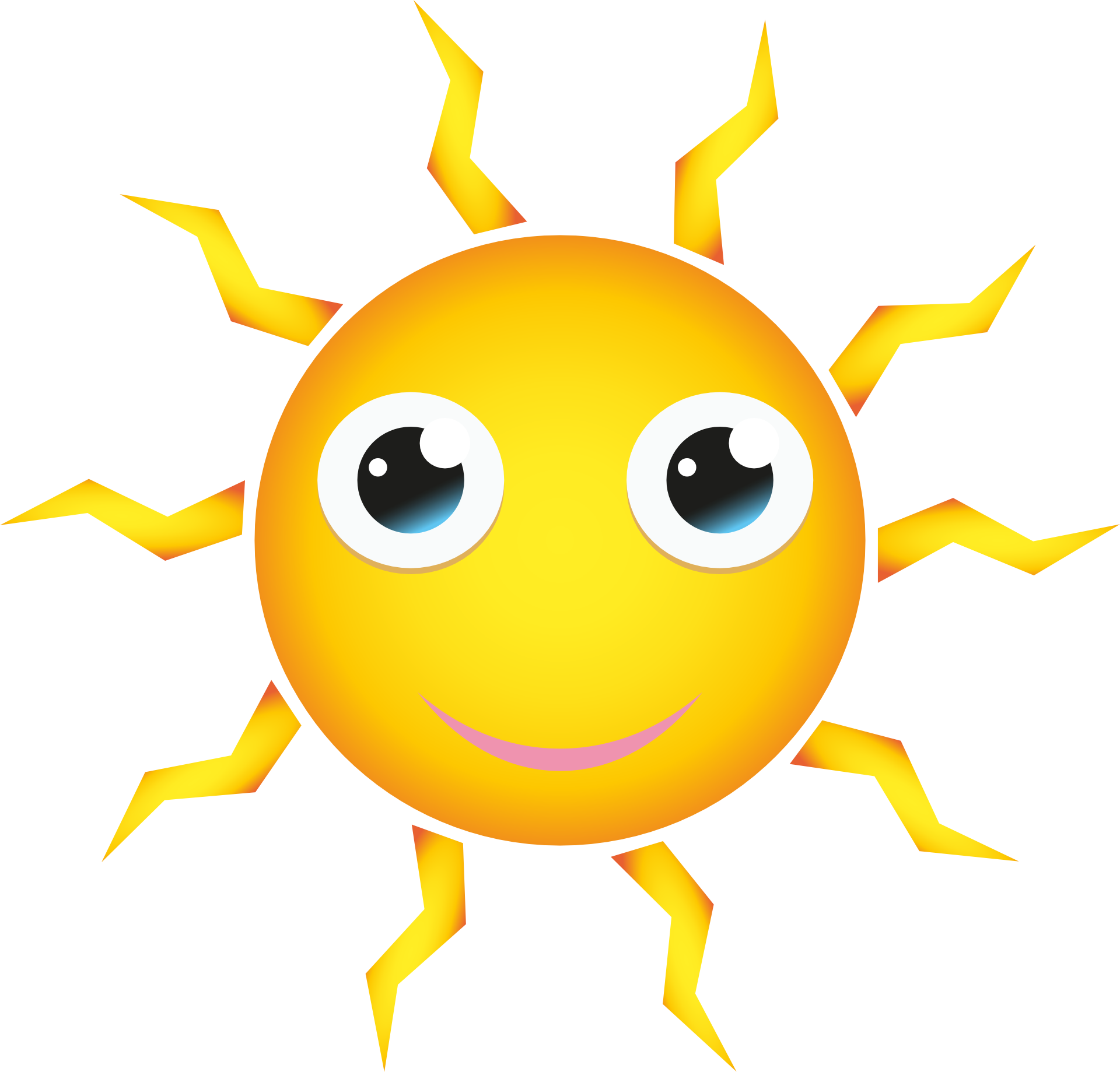 Sun Cartoon Small Clipart (1920x1839), Png Download
