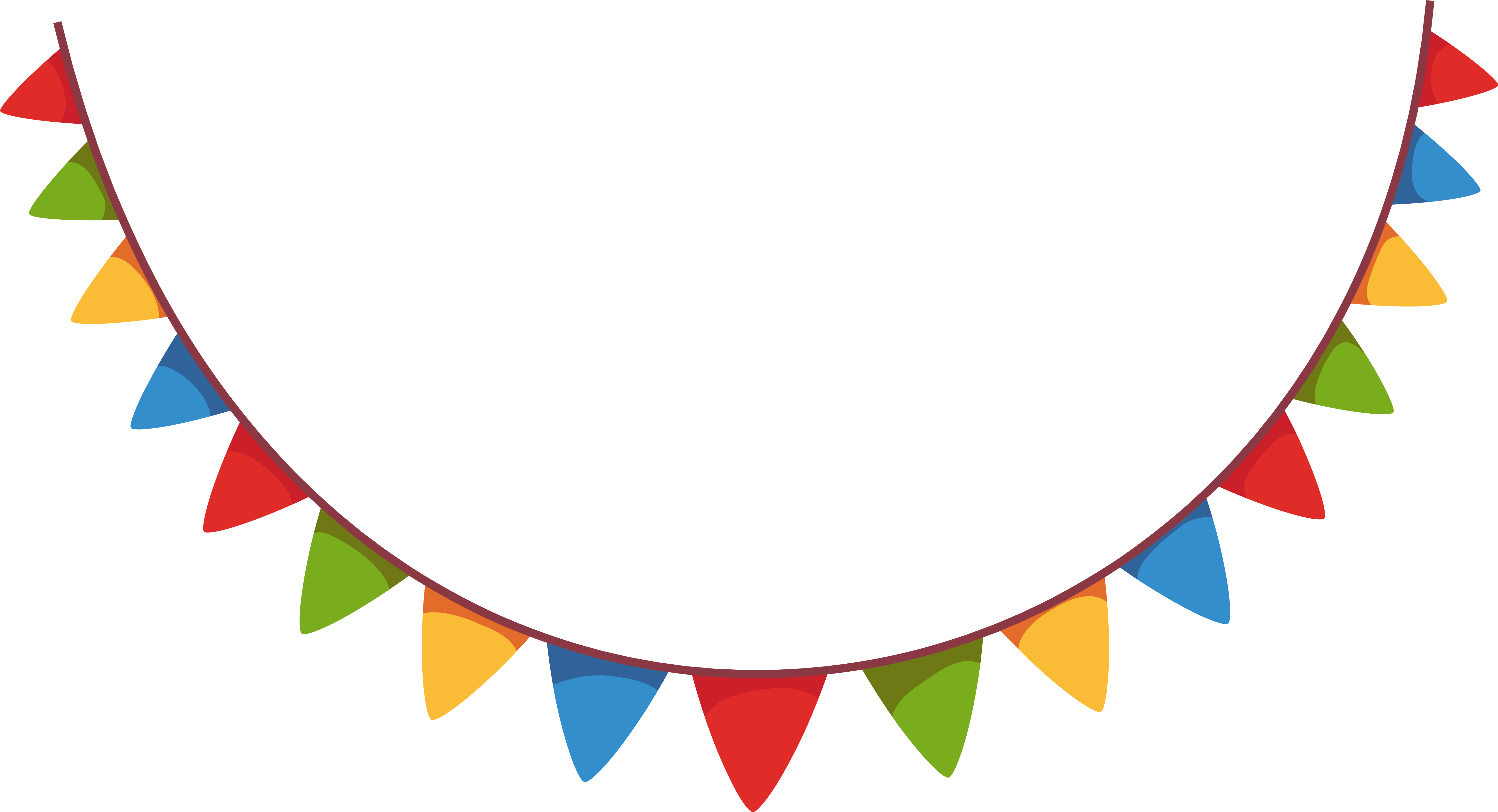 Party Banners Png - Clipart Decorations Transparent Png (6176x3349), Png Download